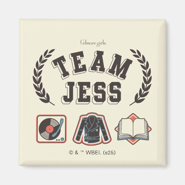 Team Jess Gilmore Girls Design Magnet (Front)