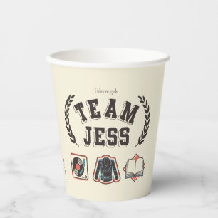 Team Jess Gilmore Girls Design Paper Cups