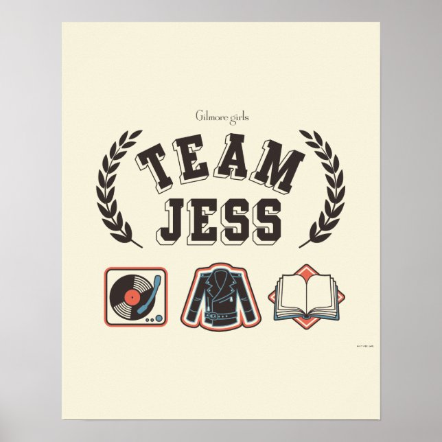 Team Jess Gilmore Girls Design Poster (Front)