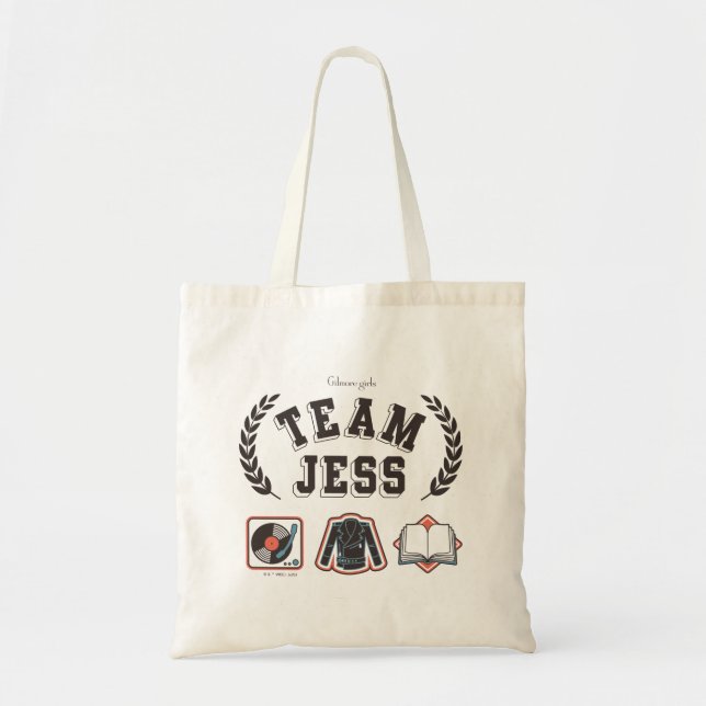 Team Jess Gilmore Girls Design Tote Bag (Front)