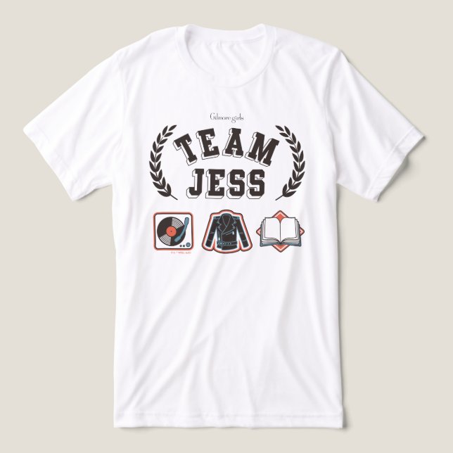 Team Jess Gilmore Girls Design Tri-Blend Shirt (Design Front)