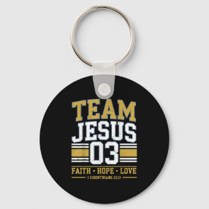 Team Jesus 03 Christian Faith Teen Girl Toddler Yo Key Ring
