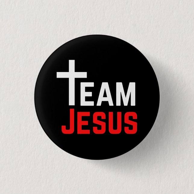 Team Jesus   3 Cm Round Badge (Front)