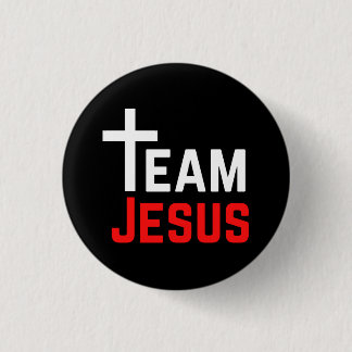 Team Jesus   3 Cm Round Badge