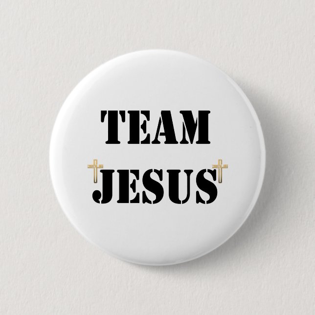 Team Jesus 6 Cm Round Badge (Front)
