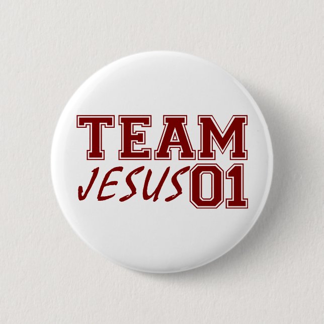 Team Jesus 6 Cm Round Badge (Front)