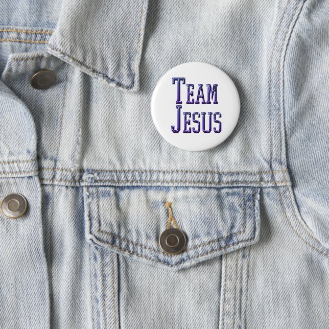 Team Jesus 6 Cm Round Badge (In Situ)