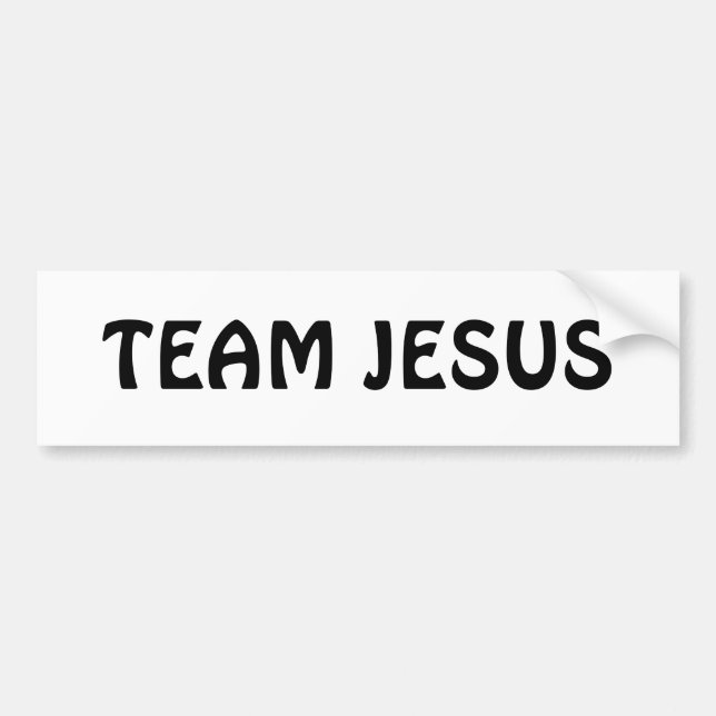 TEAM JESUS BUMPER STICKER (Front)