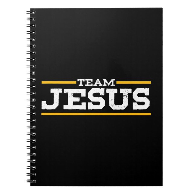 Team Jesus Christ Chrisitian Catholic Orthodox God Notebook (Front)