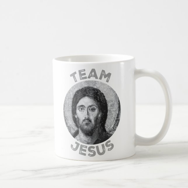 Team Jesus: Christ Pantocrator Icon Coffee Mug (Right)