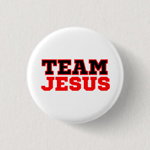 Team Jesus Christian Faith 3 Cm Round Badge