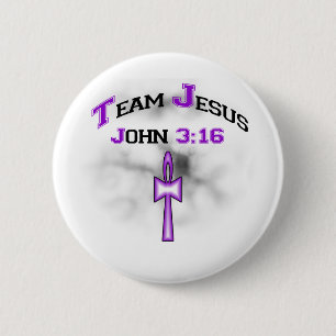 Team Jesus Christian John 316 6 Cm Round Badge