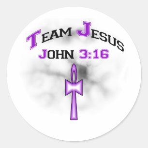 Team Jesus Christian John 316 Classic Round Sticker