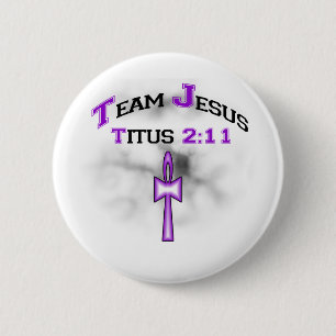 Team Jesus Christian Titus 211 6 Cm Round Badge