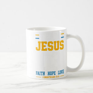 Team Jesus Faith Hope Love Matching Family Christi Coffee Mug
