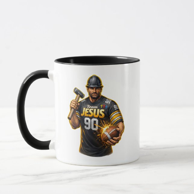 Team JESUS Football 90 - Christian Mug (Left)