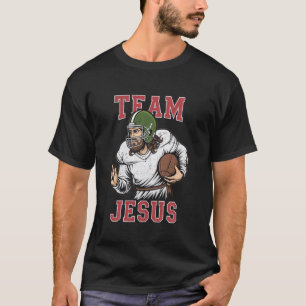 Team Jesus Football Lover Christian Faith Bible Me T-Shirt