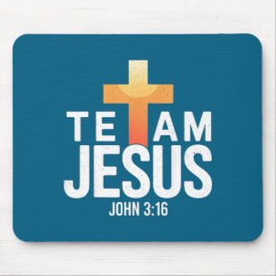 Team Jesus John 3_16 - Christian Religious Bible C Mouse Mat