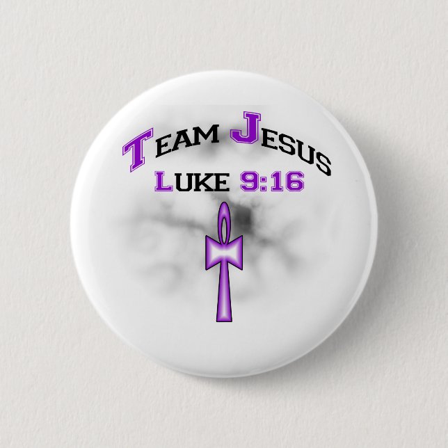 Team Jesus Luke 916 6 Cm Round Badge (Front)