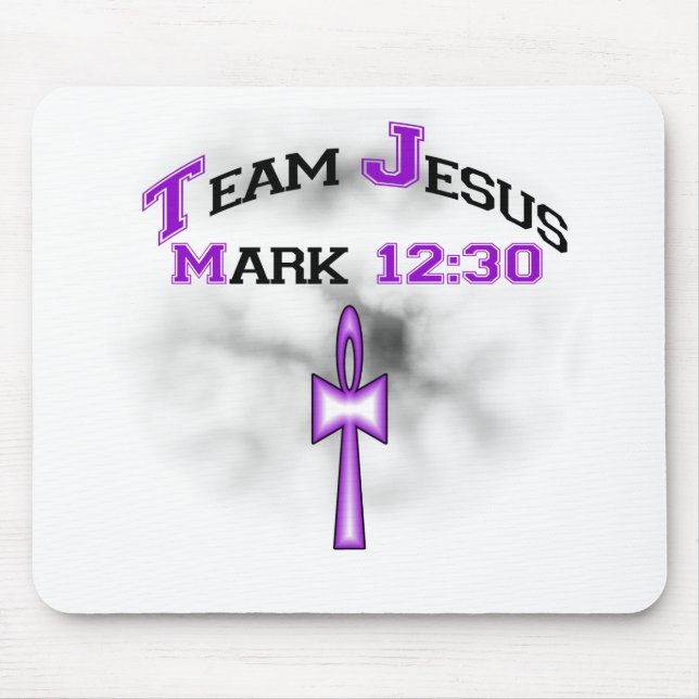 Team Jesus Mark 12:30 Mouse Mat (Front)