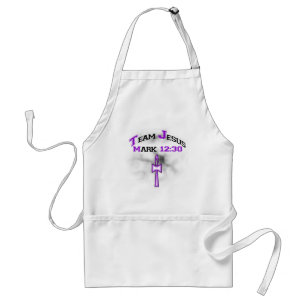 Team Jesus Mark 12:30 Standard Apron