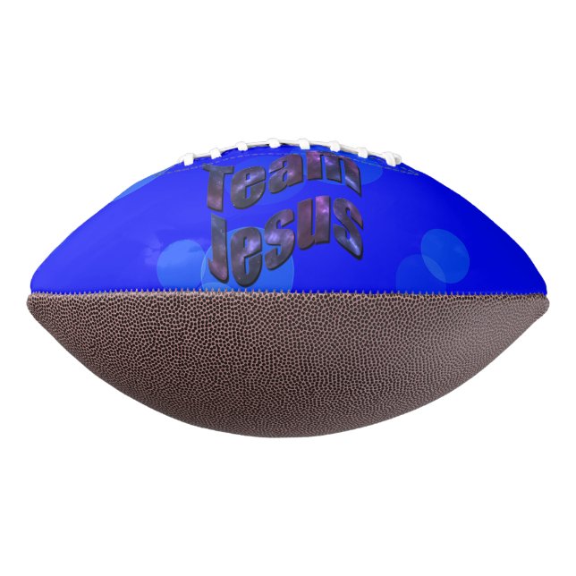 Team Jesus Name Logo, American Football (Rotated 270)