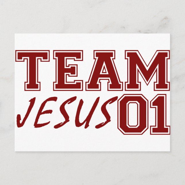 Team Jesus Postcard (Front)