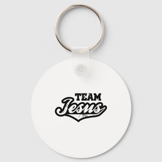 Team Jesus T Shirt  Key Ring (Front)