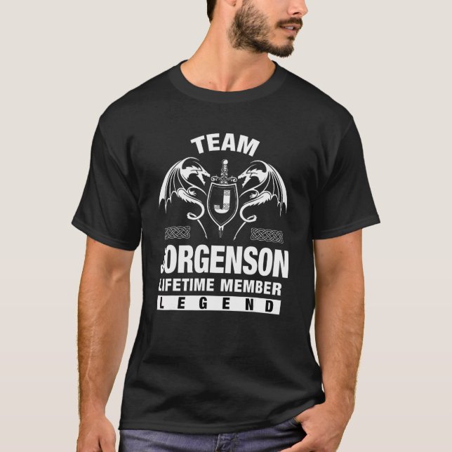 Team Jorgenson Lifetime Member   T-Shirt (Front)