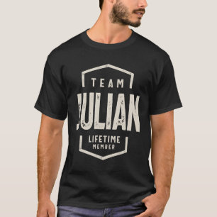 Team Julian Lifetime Member Personalised Name T-Shirt