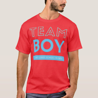 Team Just a Boy Who Loves School Buses T-Shirt