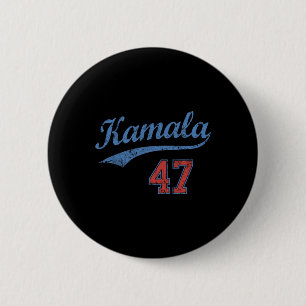 Team Kamala 47 Vintage 6 Cm Round Badge