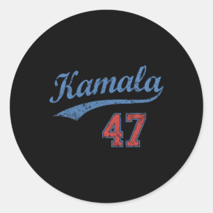 Team Kamala 47 Vintage  Classic Round Sticker