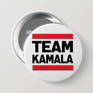 TEAM KAMALA 7.5 CM ROUND BADGE