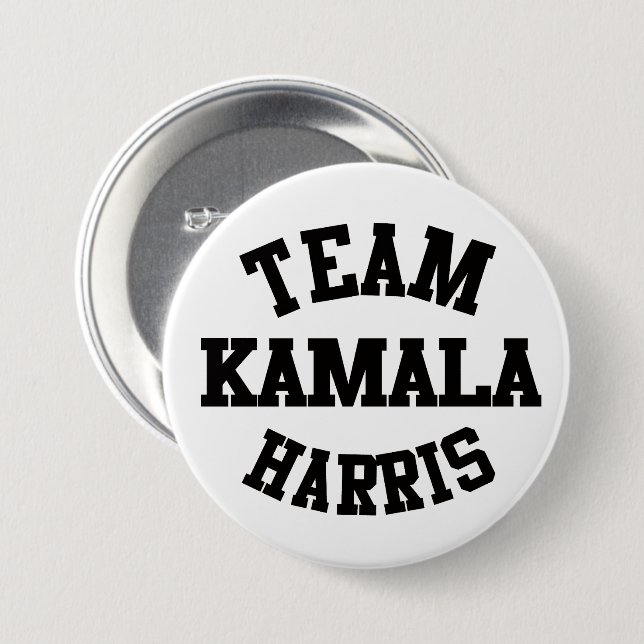 Team Kamala Harris 7.5 Cm Round Badge (Front & Back)