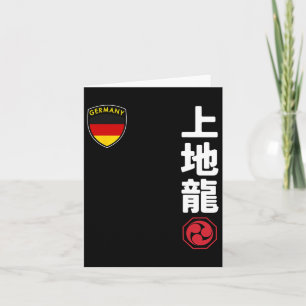 Team Karate Uechi Ryu German Flag Japanese Martial Card