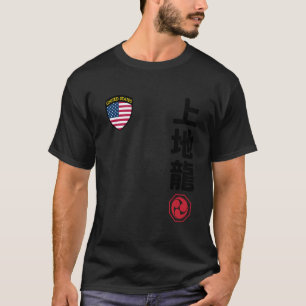 Team Karate Uechi Ryu USA Flag Kanji Japanese Mart T-Shirt
