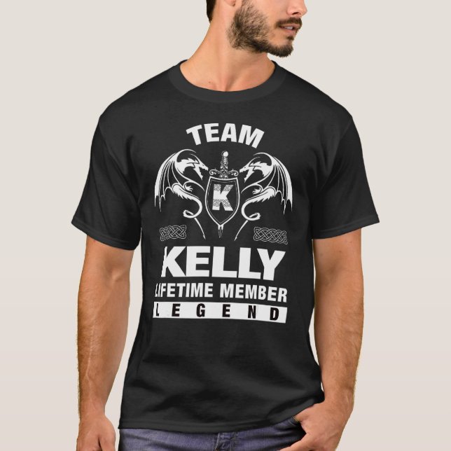 Team Kelly Lifetime Member  T-Shirt (Front)