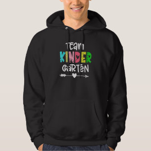 Team Kindergarten Love Kindergarten Teacher Hoodie