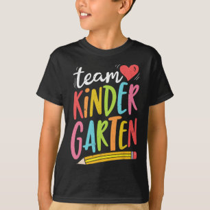 Team Kindergarten Teacher Student Fun Byck To Scho T-Shirt