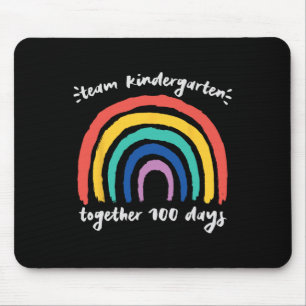 Team Kindergarten Together 100 Days Rainbow Teache Mouse Mat