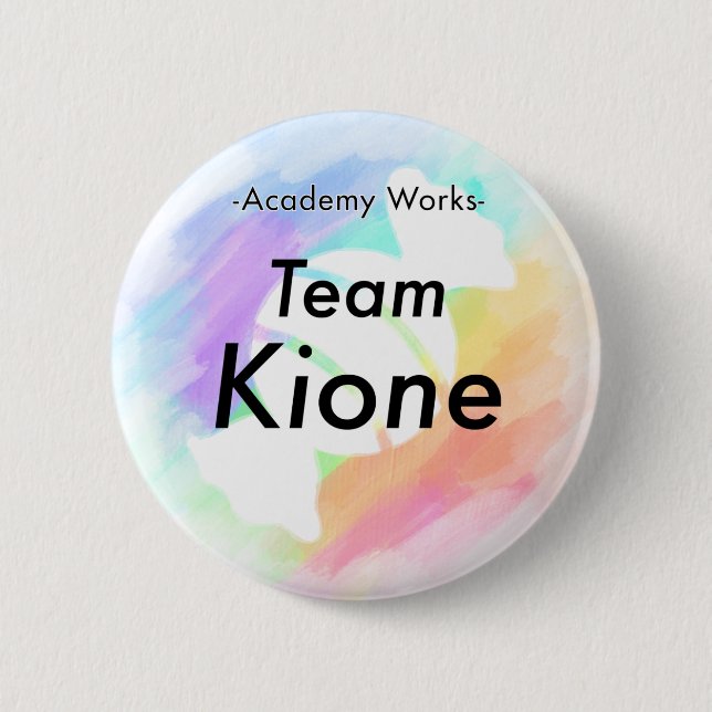 Team Kione - Academy Works 6 Cm Round Badge (Front)