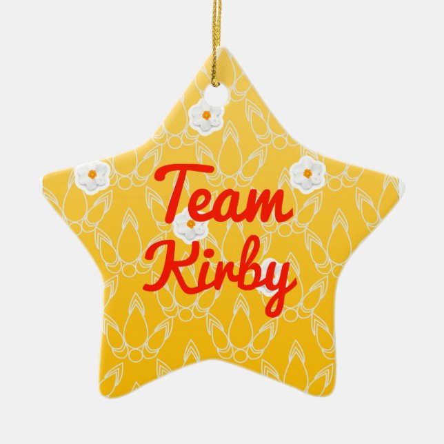 Team Kirby Ceramic Tree Decoration (Front)