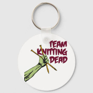Team Knitting Dead Key Ring