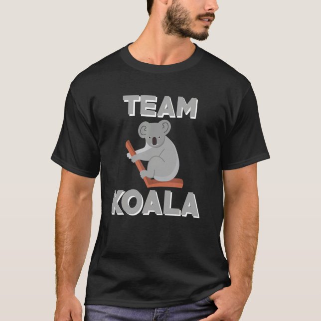 Team Koala Costume Love Koalas T-Shirt (Front)