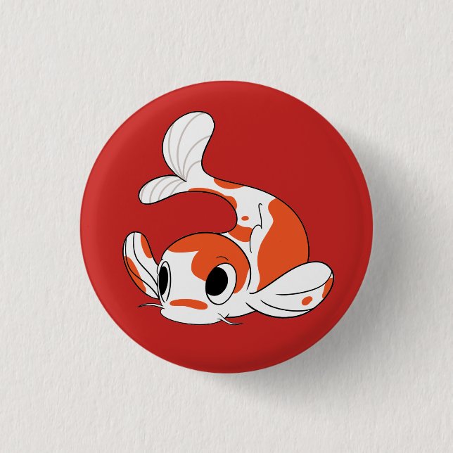 Team Koi button - red (Front)