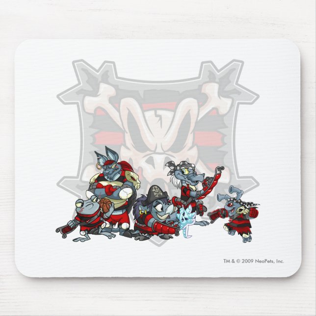 Team Krawk Island Group Mouse Mat (Front)