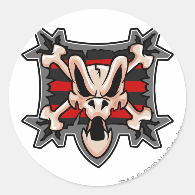 Team Krawk Island Logo Classic Round Sticker (Front)