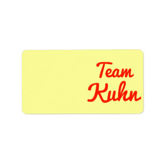 Team Kuhn Label