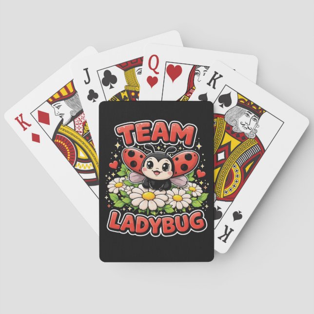 Team Ladybug Playing Cards (Back)
